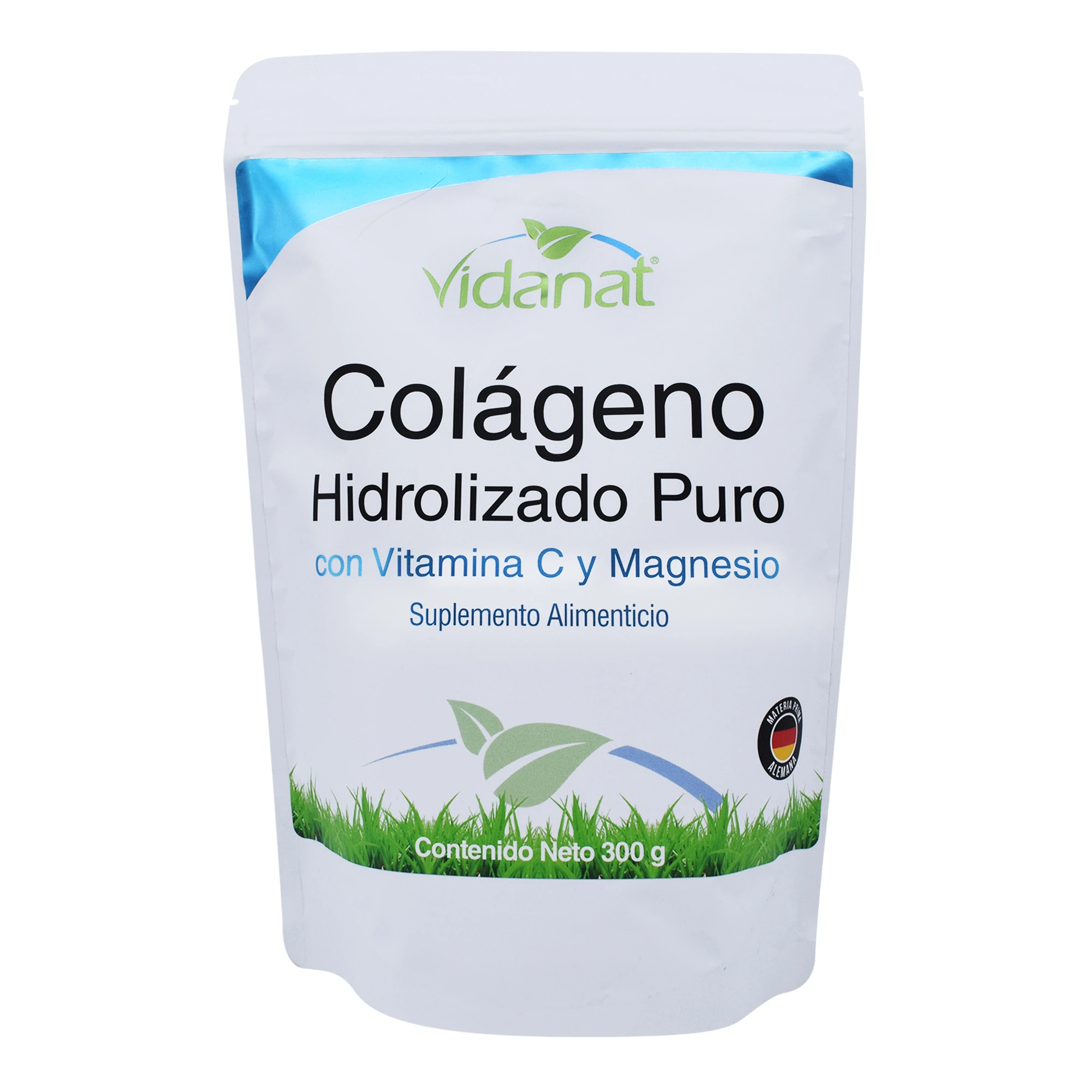 Colageno con Vitamina C y Magnesio Vidanat Colageno Hidrolizado Puro con Vitamina C y Magnesio 300 gr - Vidanat